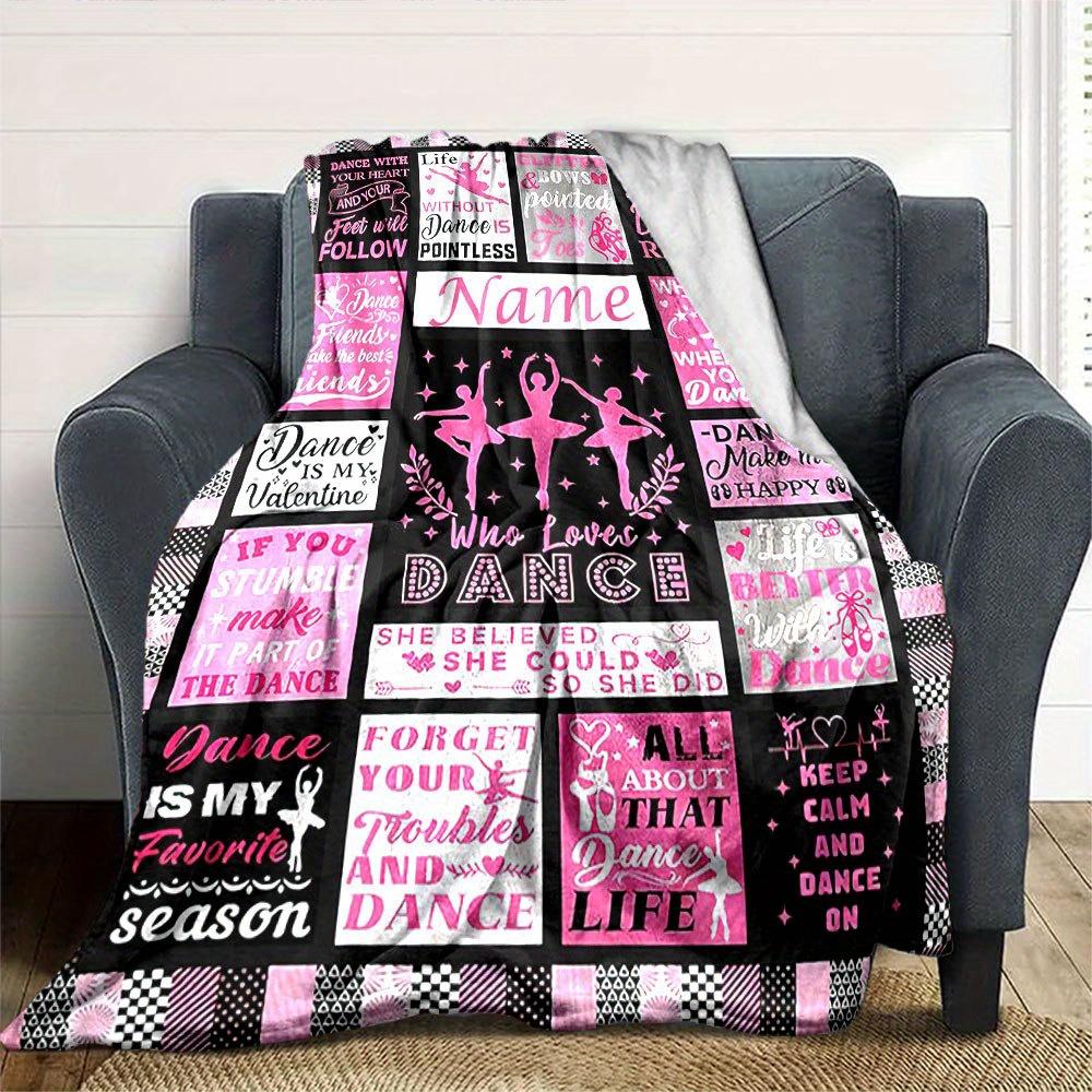 Dance Lover'S Quilt Ballet Blanket For Home Decor And Gifts Pink Black Dance Quotes Unique Dance Gift Idea For Dancers And Enthusiastst45