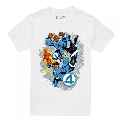 Fantastic Four Unisex Erwachsene Die Erste Familie Zusammen T-Shirt