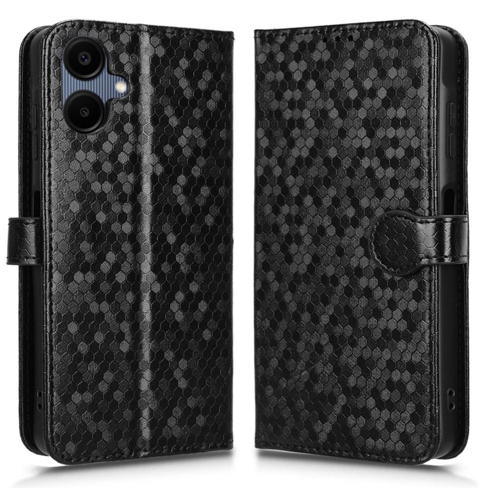 For Samsung Galaxy A06 5G Wallet Case Dot Pattern Imprint PU Leather Phone Cover