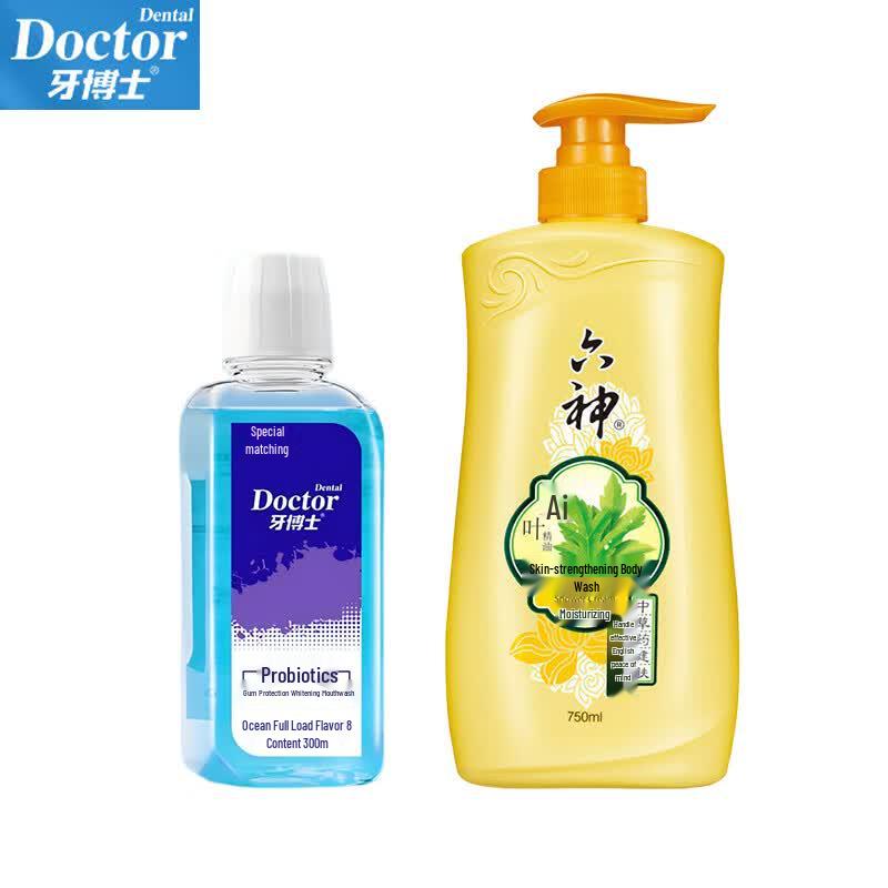 Dr. Dentist Probiotic Mouthwash  LS Wormwood Shower Gel Bundle