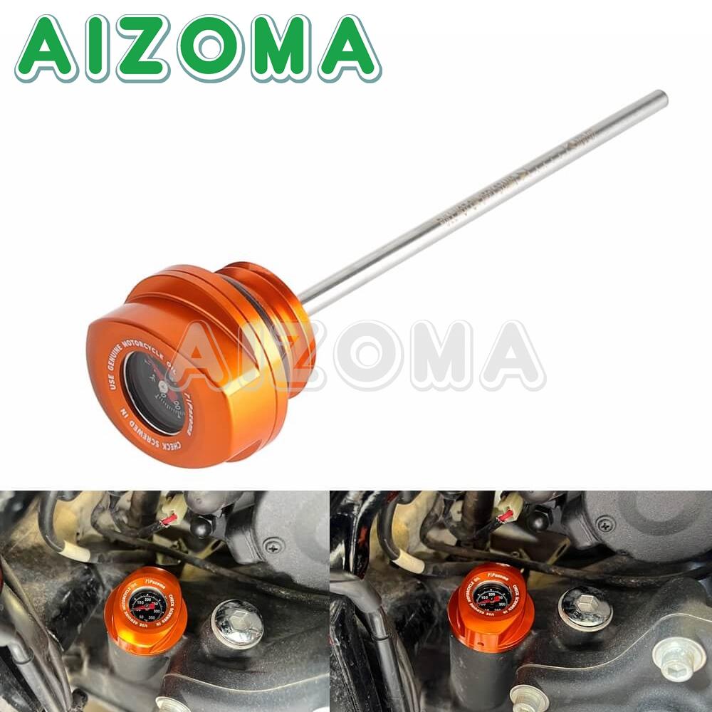 Motorcycle Oil Dipstick With Temperature Gauge For Harley Touring Milwaukee Eight M8 2017-2024 FLHR Oil Temperature Dipstick