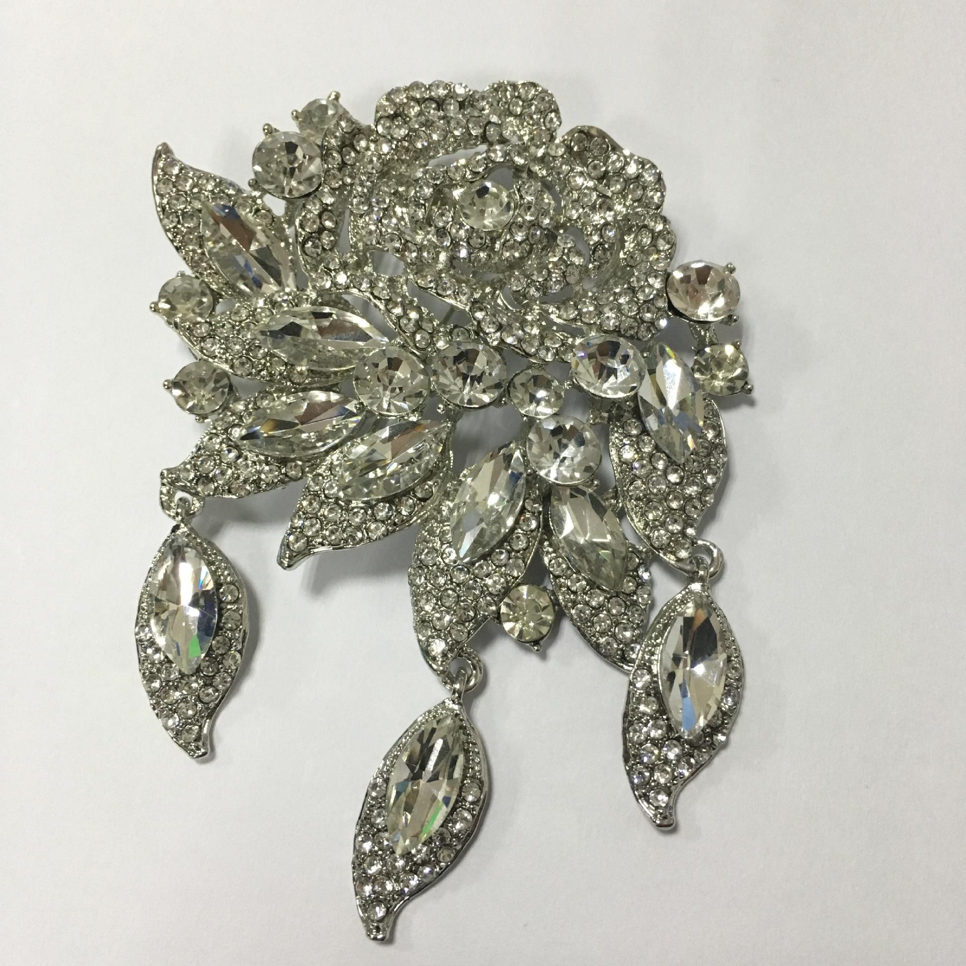 

Классическая винтажная атмосферная брошь в стиле барокко со стразами, роскошный винтажный корсаж