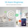 Sonew Alarming Smart Siren, Wireless Security Alarm with Temperature Humidity Sensor 100 DB Loud Alarm 18 Ringtone APP CONTROL FOR SECURITY