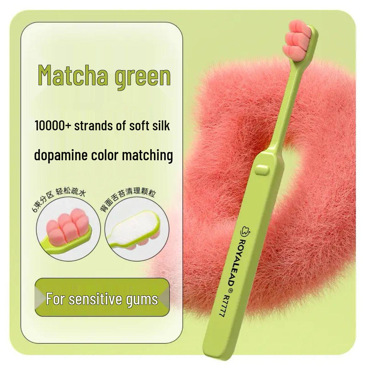 Yin Yan Forest Adult Ultra-Soft Toothbrush Set - Small Head, Gentle Bristles, Family Pack, Ideal for Couples, Pregnant, and Postpartum Use.