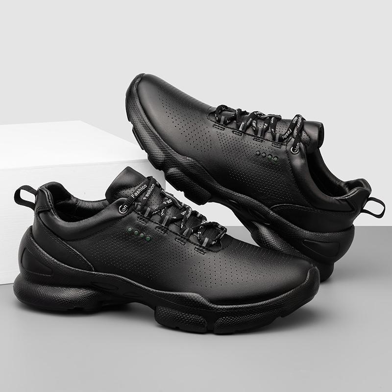 Fashion Genuine Leather Men's Casual Shoes Non-Slip Sneakers Luxury Brand Male Treking Footwear All-match Sports Shoes Outdoor Trainers