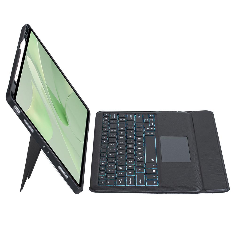 

TH23-AS For Huawei MatePad 12 X/Matepad Air (2024) Leather Stand Cover+Backlit Touchpad Bluetooth-compatible Keyboard A