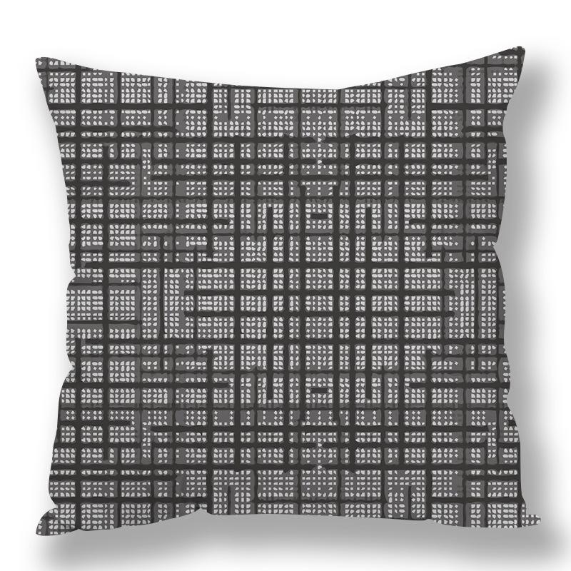 Abstract Houndstooth Geometric Pillow Cover Design Pillow Waist Premium Durable Quality Useful Practical Reliable