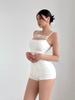 Branco Verão Coreano Moda Sexy Hot Pants Picante Menina Shorts Roupas Femininas Cor Sólida Cintura Baixa Envolver Quadris Slim Shorts Justos