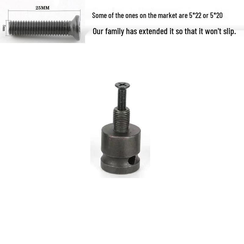 

Electric Wrench Drill Chuck Adapter, 1/2 to 1/4 Hex Conversion Head