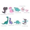 9 Pcs Cartoon Dinosaur Iron On Patches Applique Patches Animal Repair Patches Embroidery Patches for Clothes Decoration