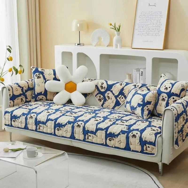 

Молочная бархатная подушка для дивана, утолщенная Нескользящая мультяшная плюшевая подушка, универсальная универсальная подушка для четырех сезонов, спинка дивана, подлокотник, защитный чехол 70X70CM 1PCS