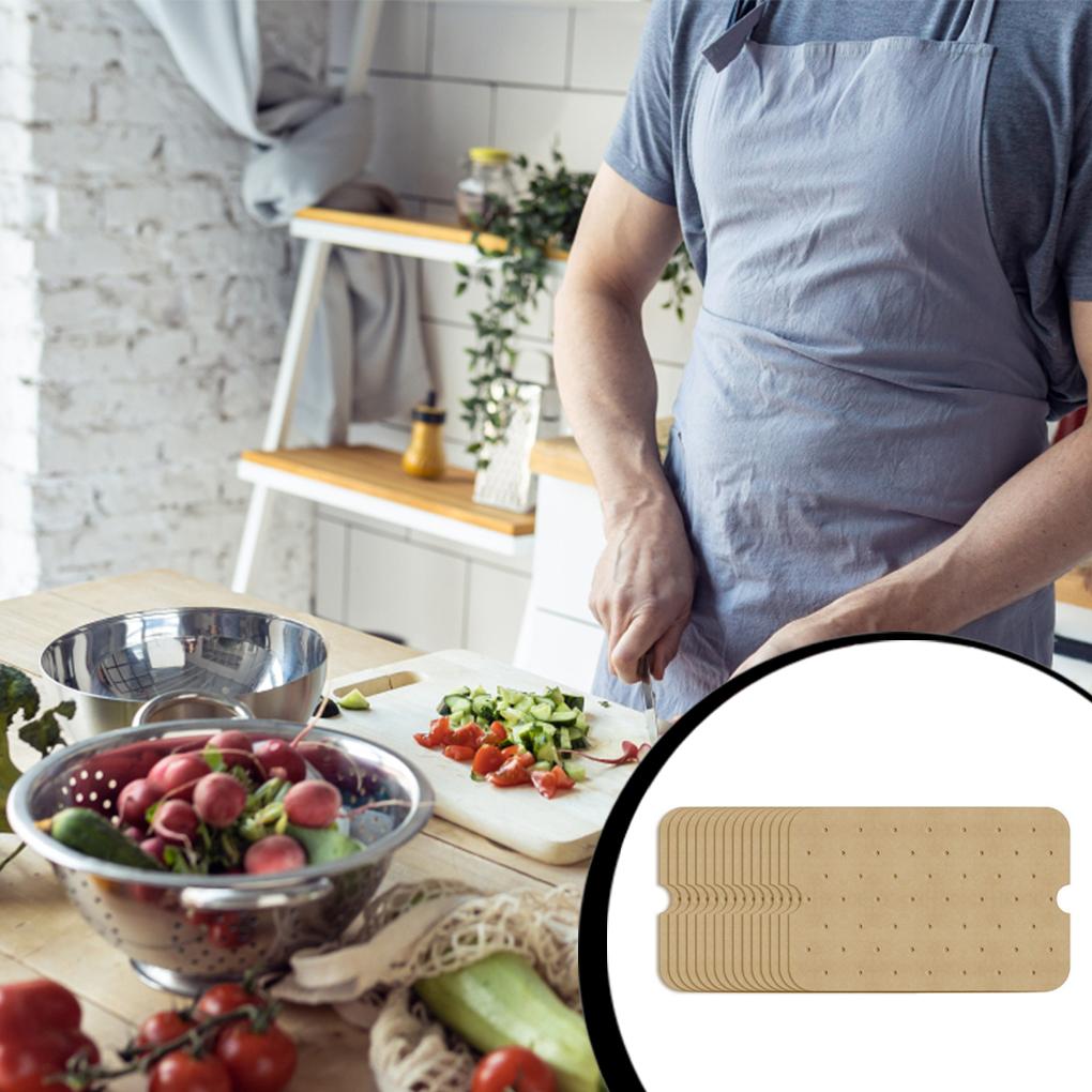 Packung mit 100 Heißluftfritteusen-Einlagen Backofen Hamburger Sandwich Keks Ölpapiere Haushalt Café Bäckerei Küche Grillzubehör