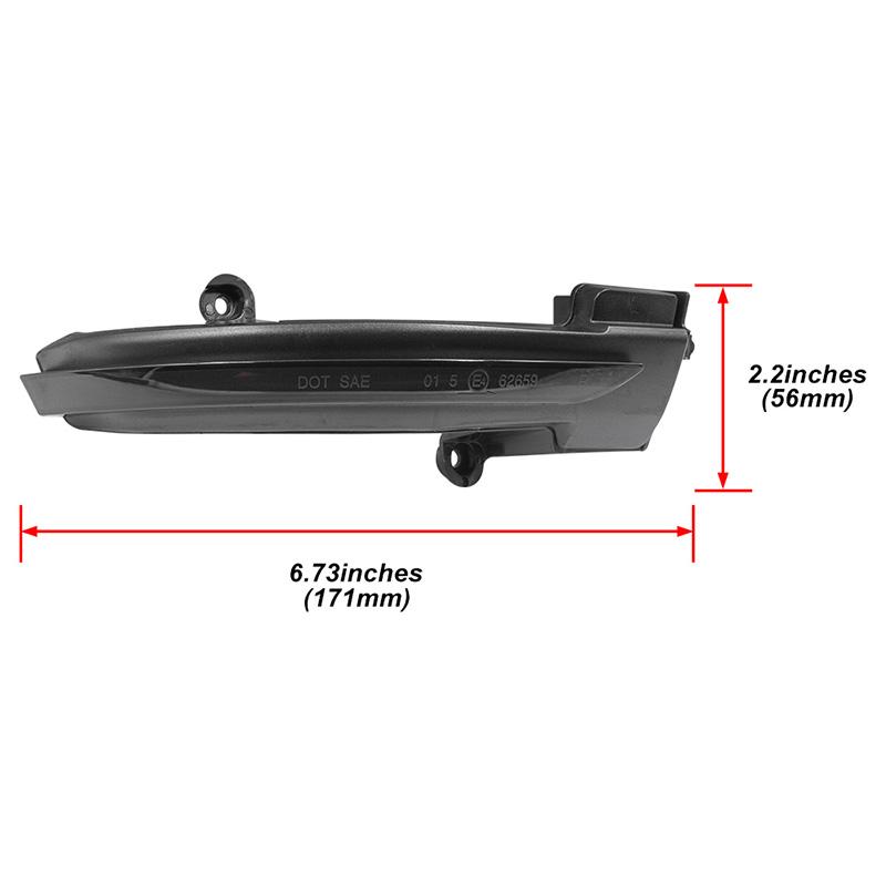 2x Smoked For Renault Megane 4 IV Clio 5 V Talisman Dynamic Led Rearview Side Mirror Blinker Indicator Lights Turn Signal Lamps