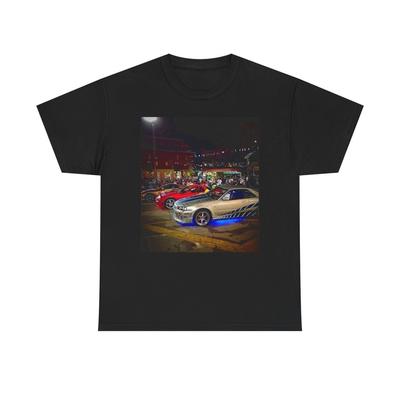 Fast And The Furious Skyline Graphic T Shirt Cotton Tee Apparel New  Unisex T-Shirt