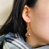 1 Pair Women Earrings Lightweight Handmade Water Drop Earrings with Blue Pink Faux Crystals Jewelry Gift