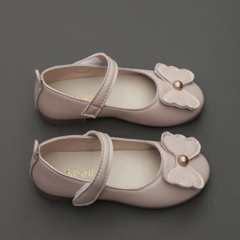 

Spring Newest Children Leather Shoes Soft Rivet Bow Princess Girls Party Dance Shoes Baby Student Flats Kids Performance Shoes 29