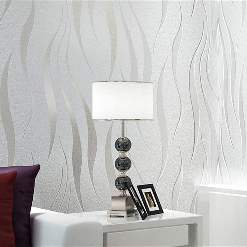 Beautiful Wallpaper 950CM Wave Stripe Wall Sticker Wardrobe Cabinet Table Contact Paper Living Room Bedroom Wallcovering Decor