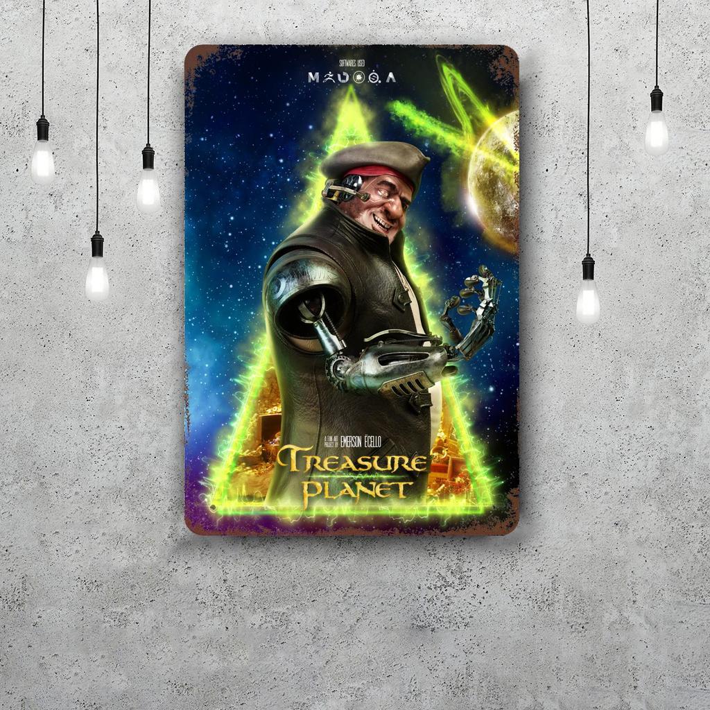 Treasure Planet Metal Signs wall decor Vintage Tin Signs Captain Metal Poster Decor for Bar Pub Club Wall Decoration