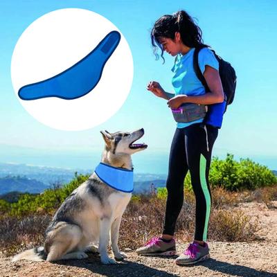 2 Stück Hunde Kühlbandana Sommer Outdoor Halswickel Eisschal Verstellbares Hunde Kühlhalsband für Kleine Mittelgroße Große Rassen