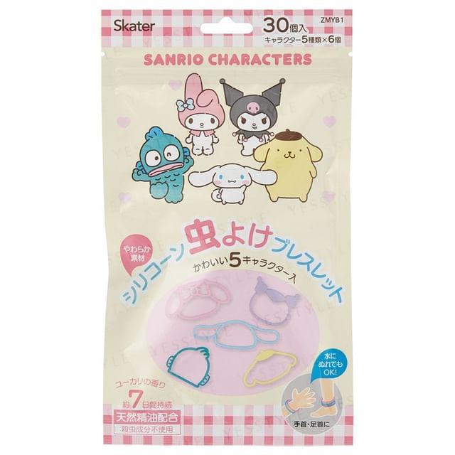 Skater - Sanrio Characters Insect Repellent Silicone Ring Bracelet 30 pcs