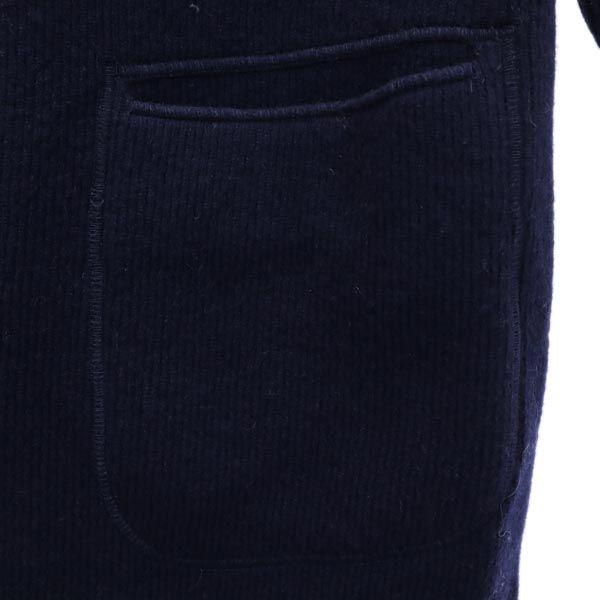 LUCIO VANOTTI made in Italy Knit long Jacket 2 Navy blue Men's Used
