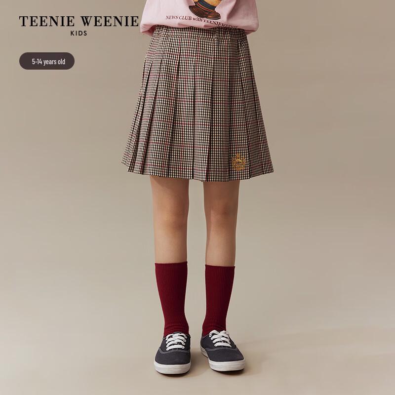 Teenie Weenie Kids  Girls  Plaid Pleated A-line Skirt 160