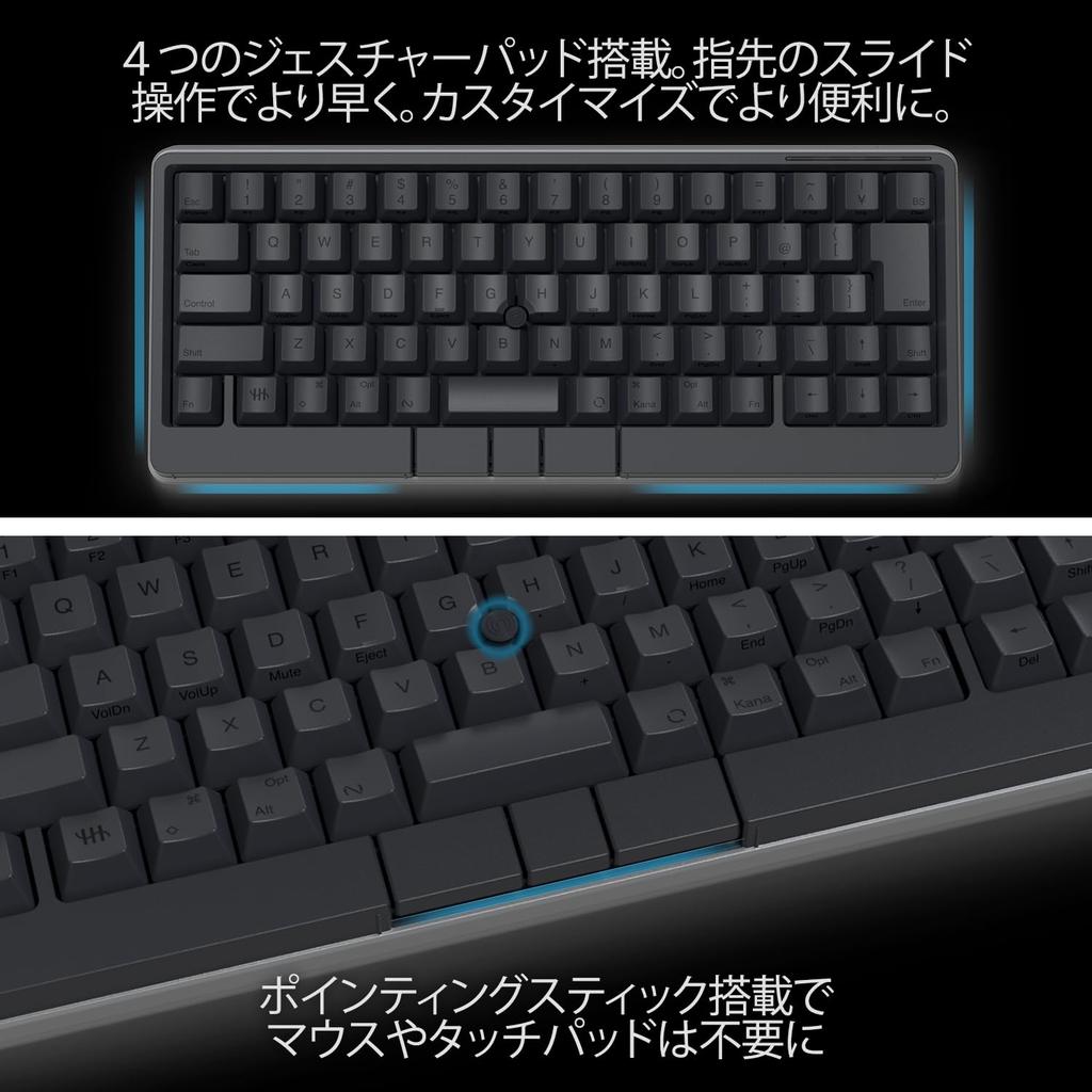 PFU Keyboard HHKB Studio Japanese Stick Mechanical Layout/Sumi (Pointing Keyboard)