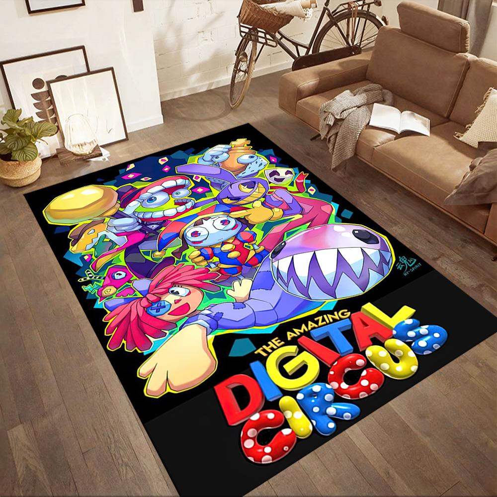 Die Amazing Digital Circus Style quadratischen Teppiche sind eine großartige Wahl für Wohnzimmer, Schlafzimmer, Heimdekoration und als Geschenke.