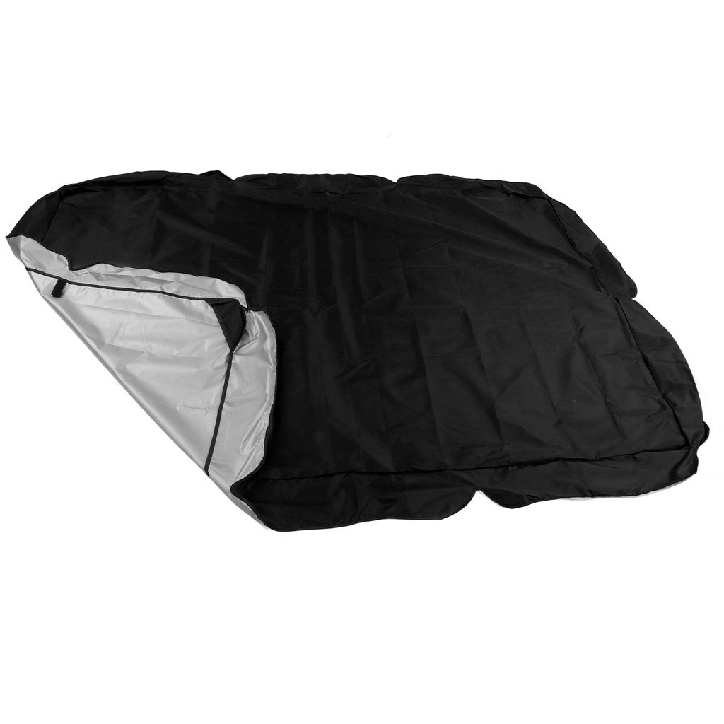 Outdoor Swing Canopy Silver Coated Oxford Cloth Waterproof Swing Chair Top Cover for Garden Sun
