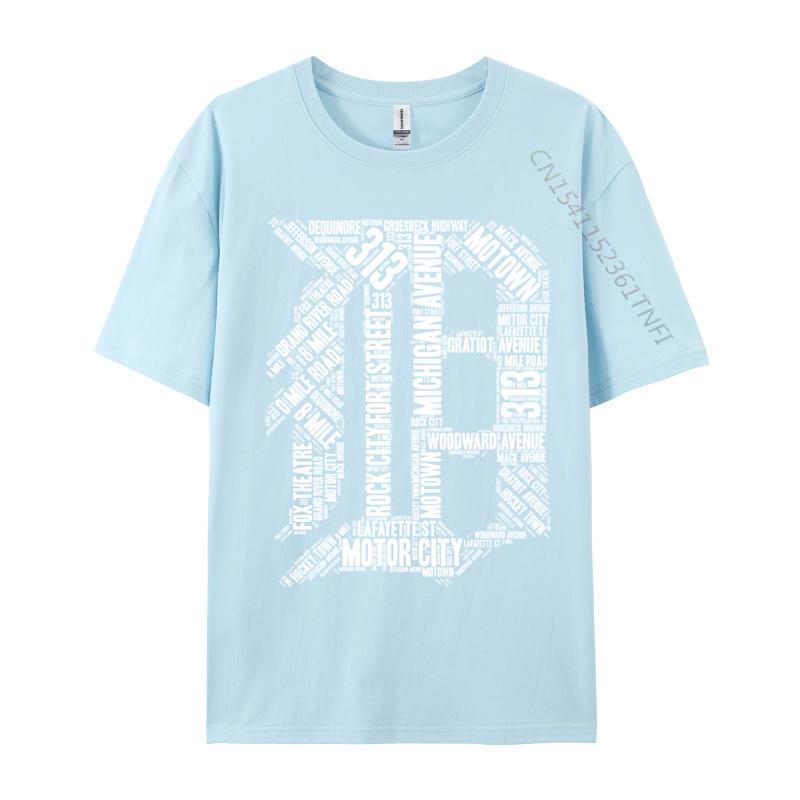 Unisex Tshirts Detroit D Summer Birthday Unisexs Tshirts Comfortable Combed Cotton T Shirt 3d Printed Top Tshirts
