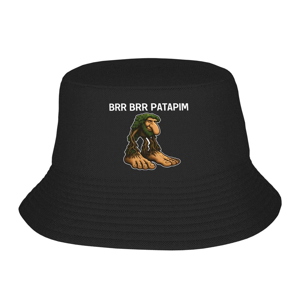 Unisex Bucket Hats Brainrot Brr Brr Patapim Beach Hatwear Camping Fishing Fisherman Caps Italian Meme Session Hat Dropshipping