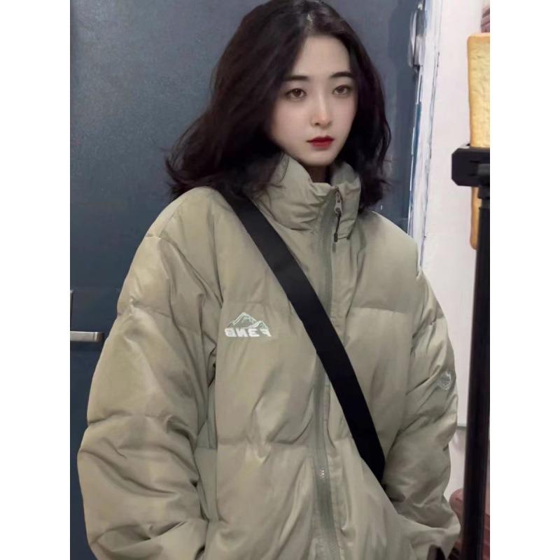 Winter down cotton clothes women's short new loose large size thickened couple bread clothes jacket tide