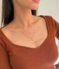 Natural Opal Necklace 14k Gold Dainty Gemstone Handmade Jewelry for Women Flashy Opal Healing Gem Minimalist Pendant  Bridesmaid Gifts