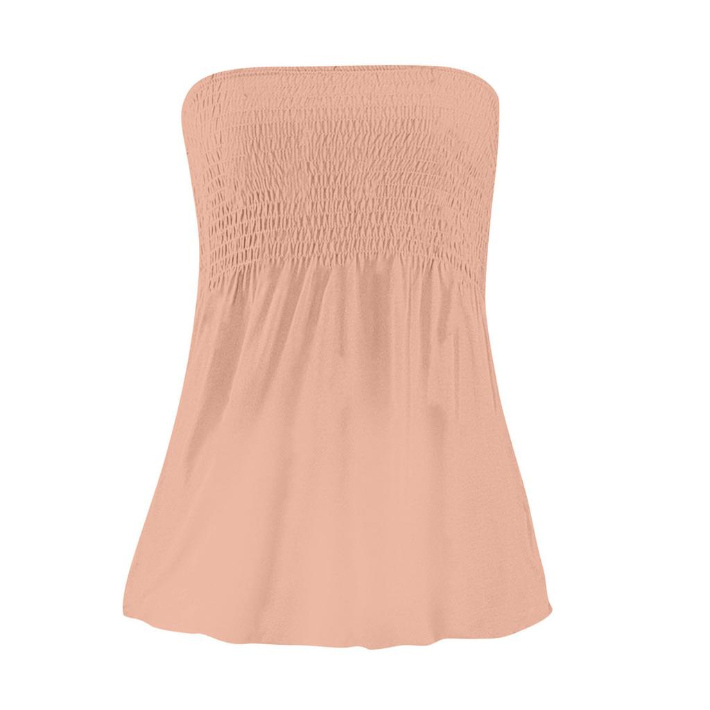 Tube Tops For Women,Cute Sexy Off Shoulder Print Sleeveless T-Shirt