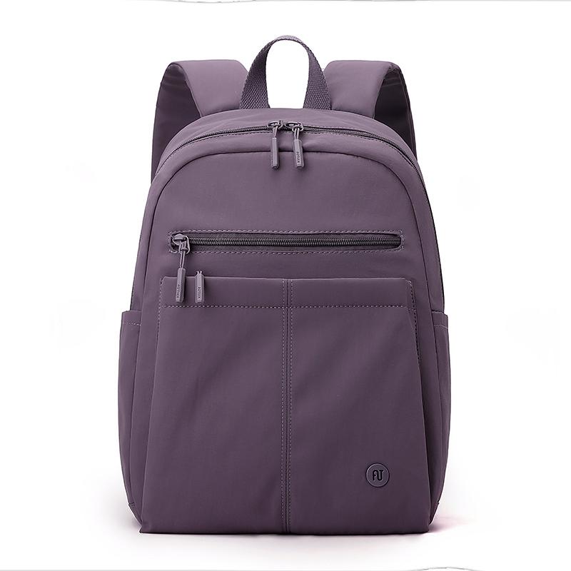 Solid Color Women Backpack Outdoor Student Schoolbag Travel Bag