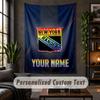 Personalized Wall Tapestry,New York Rangers Custom Text, Soft Fabric Wall Art For Indoor Decoration