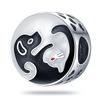 Copper Metal Moon Puppy Mischievous Kitten Cute Pet Series Charm Bead Components Bead Components Compatible With Pan Authentic Original Bracelets Do