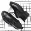 Business Men's Leather Dress Shoes Brogue FlatMale Casual Formal Shoe Black Summer Sale Footwear Offer Size 45 New In Cowhide