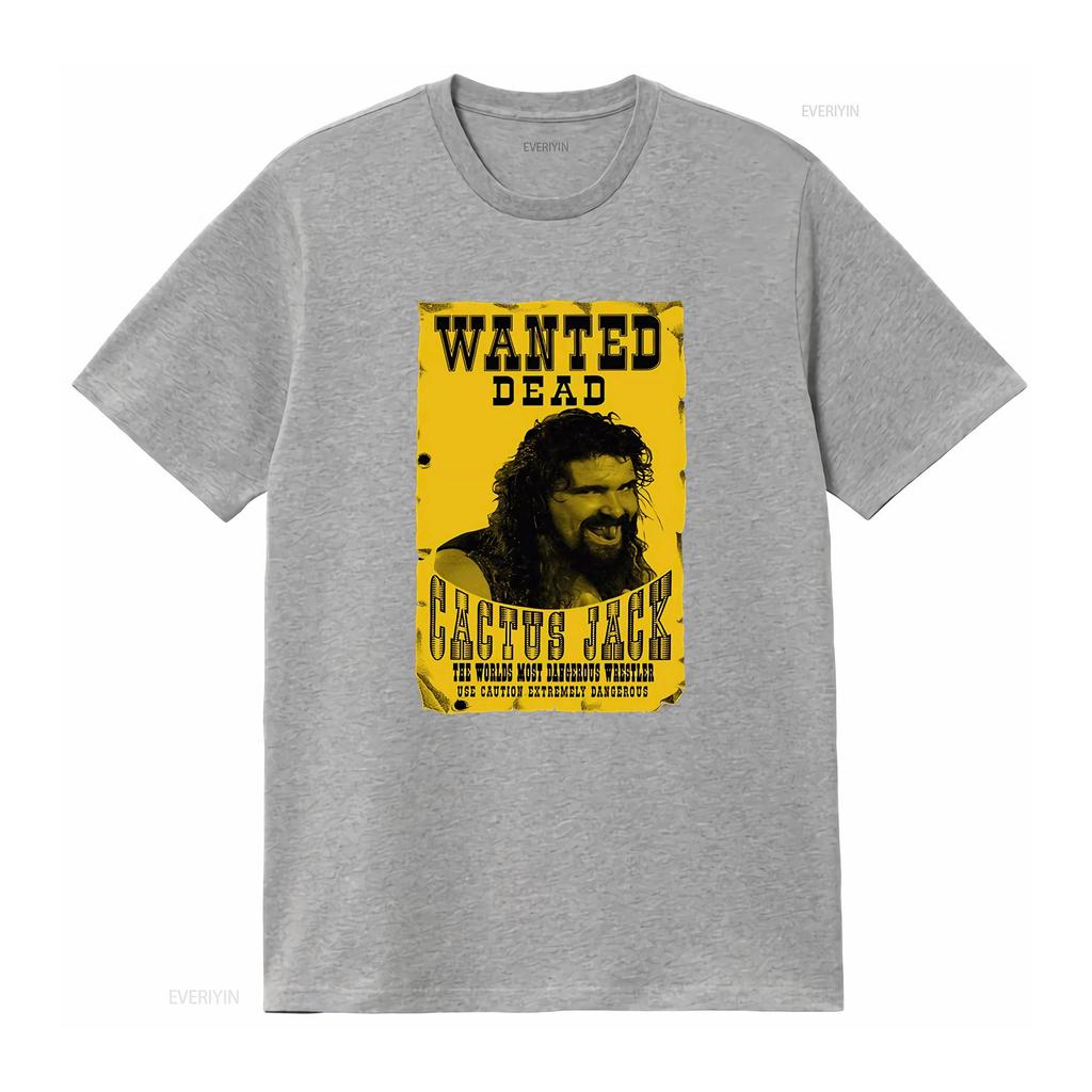 Cactus Jack Wanted Dead 90er Jahre T-Shirt vintage Gewaschen Dehnbar Streetwear Grafik Atmungsaktiv Lässig Vielseitig