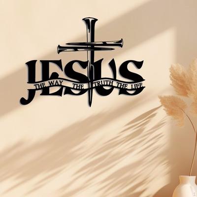 Jesus Decor The Way Truth Life Inspirational Artistic Decorative Wall Art Home Decoration