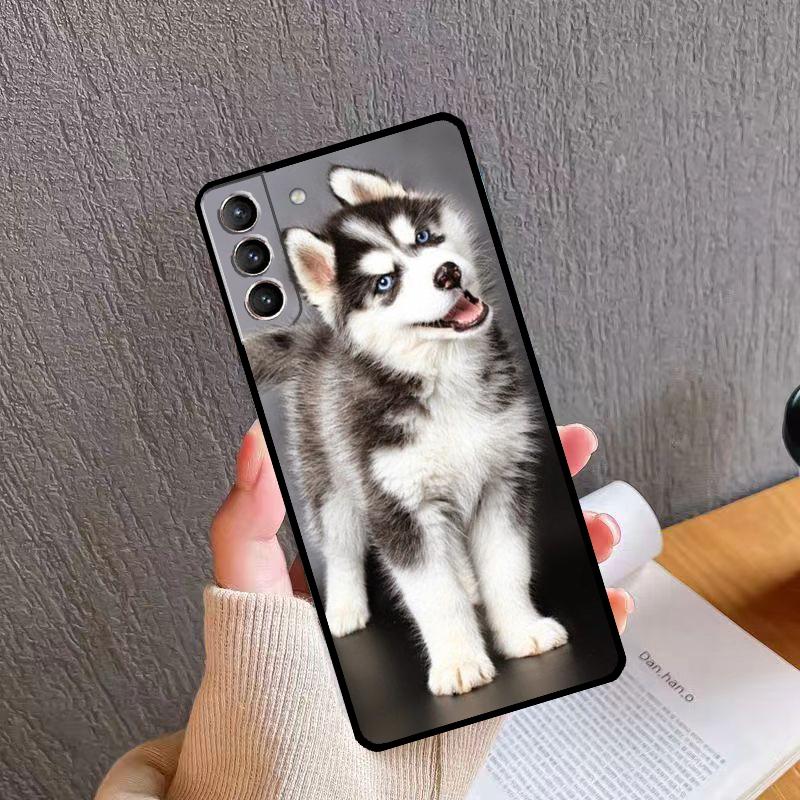 Animal Husky Puppy Phone Case For Samsung Galaxy S26 S25 S24 S20 S21 S22 S23 Ultra S10 Plus S24 FE S25 FE Cover