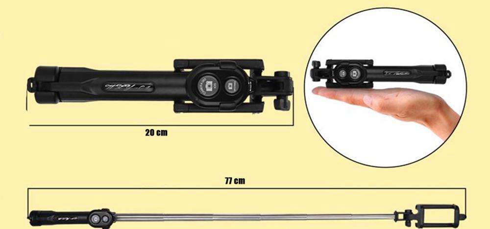 Selfie - FGHGF Selfie Stick Tripod - Black