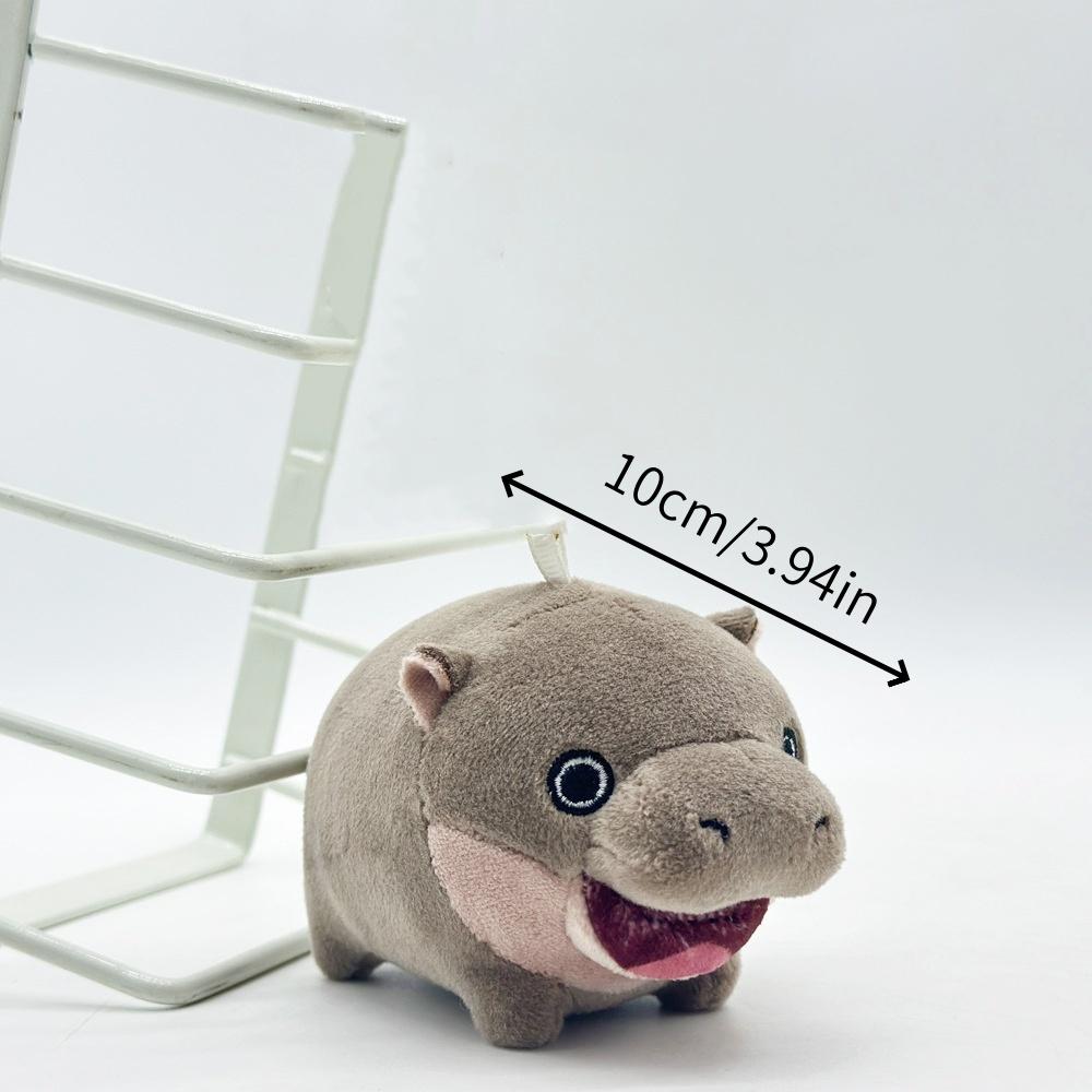 Cute Moo Deng Plush Toy Around Hippopotamus Bouncing Pig Dwarf Hippopotamus Birthday Gift Toys for Kids Home Decor