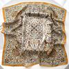 Silk Shawl Square Scarf For Women Print Headband Foulard Satin Hijab Hair Bands Neckerchief Female Head Wraps Bandana