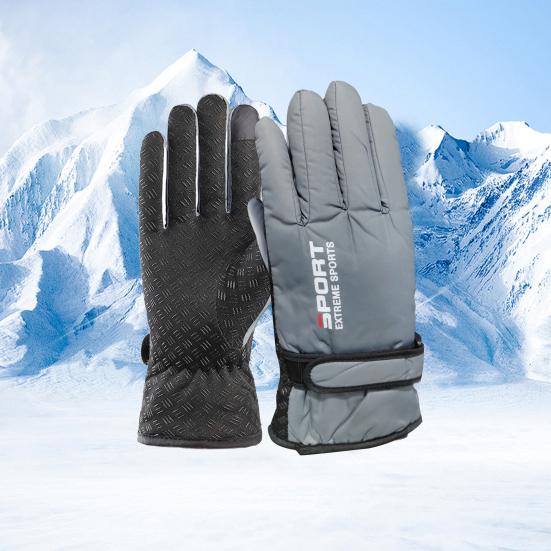 Winter Ski Gloves Windproof Thermal Snow Gloves for Men Women Cold Weather Touchscreen Warm Gloves for Snowboarding Outdoor Sports