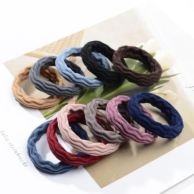20Pcs/Lot Solid Color Elastic Hair Bands High Quality Seamless Simple Girl Women Hairbands Headwear Hair Accessories Scrunchies