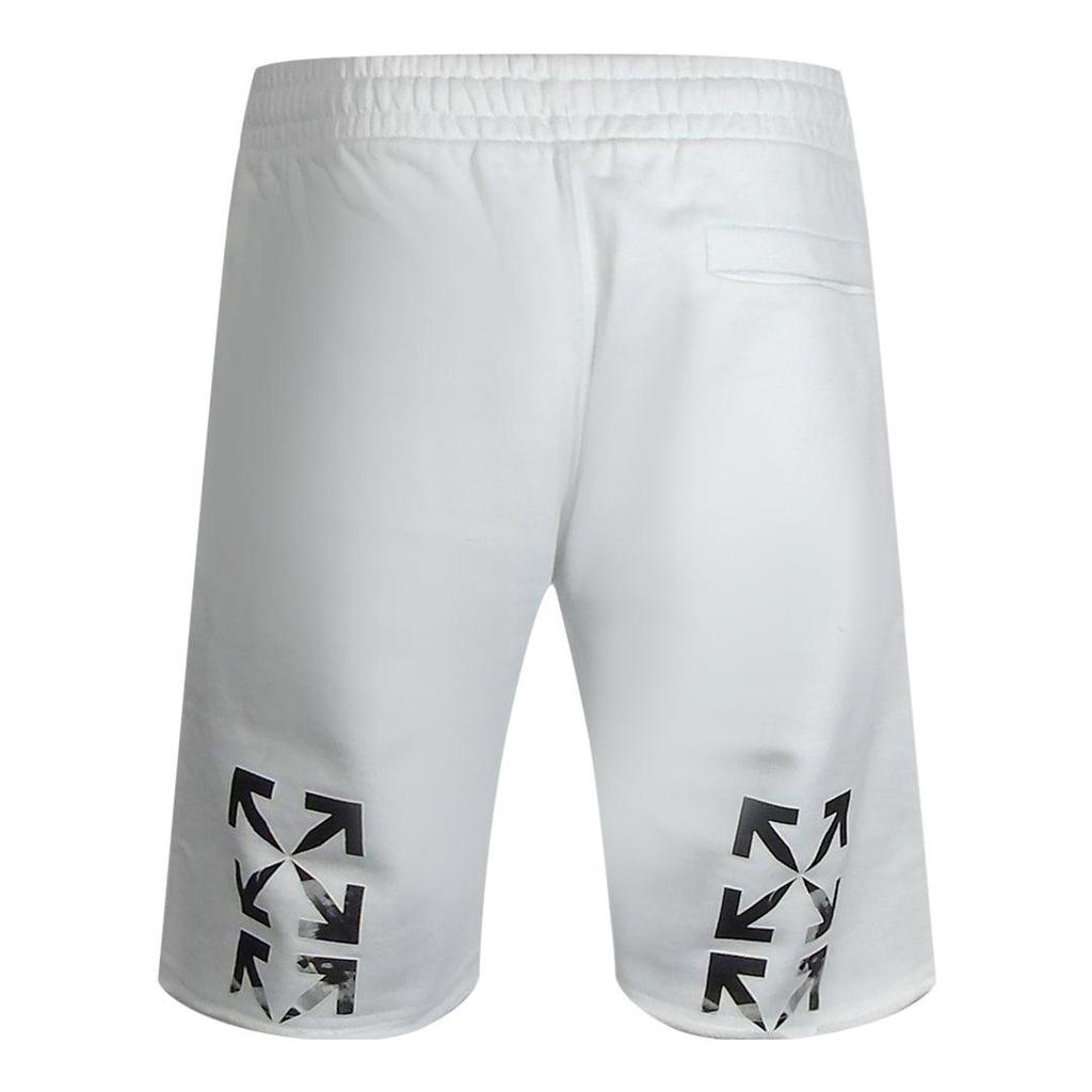 Off-White Unisex Adult Caravaggio Arrow Sweat Shorts