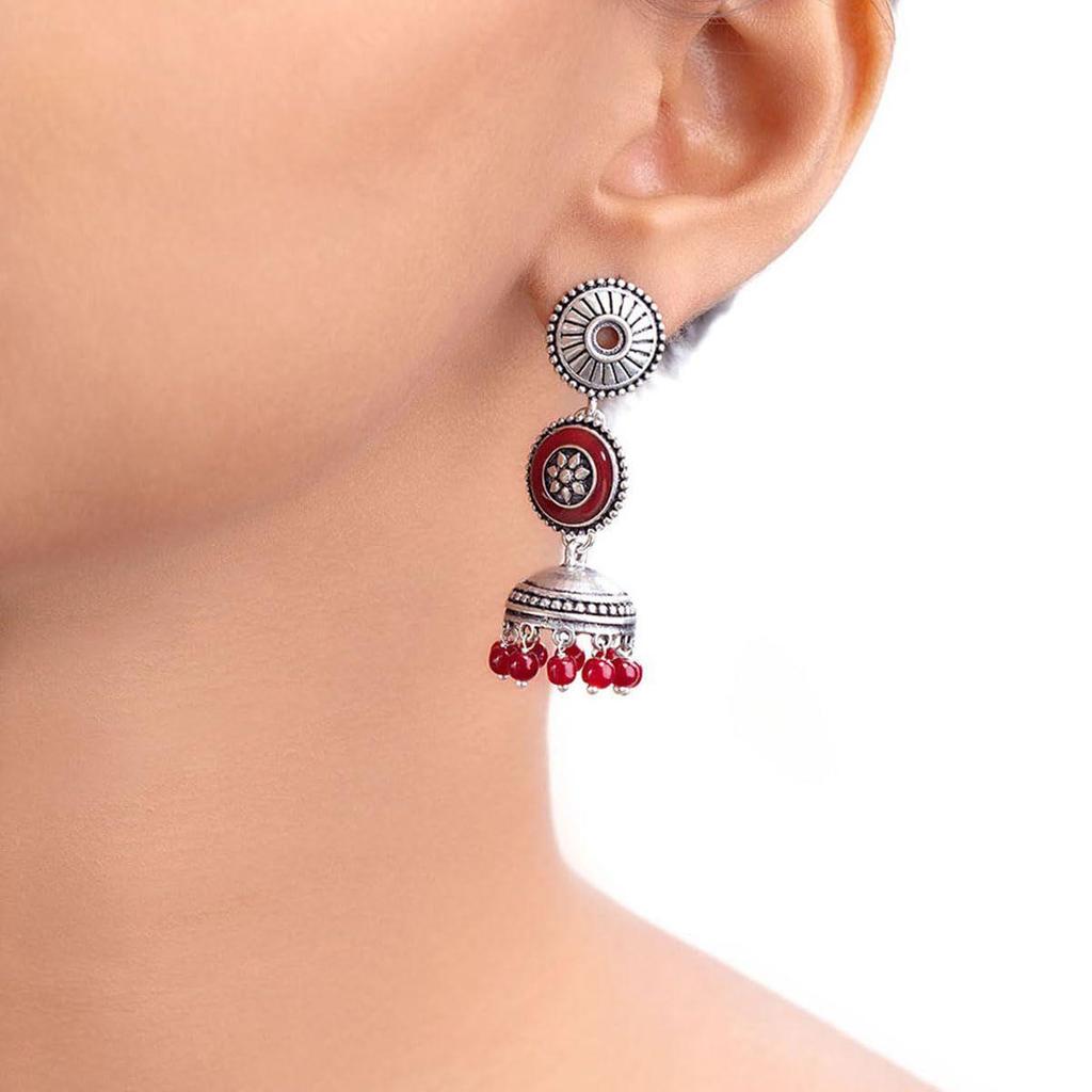 Rangabati Layered Drop Earrings Jewellery For Women