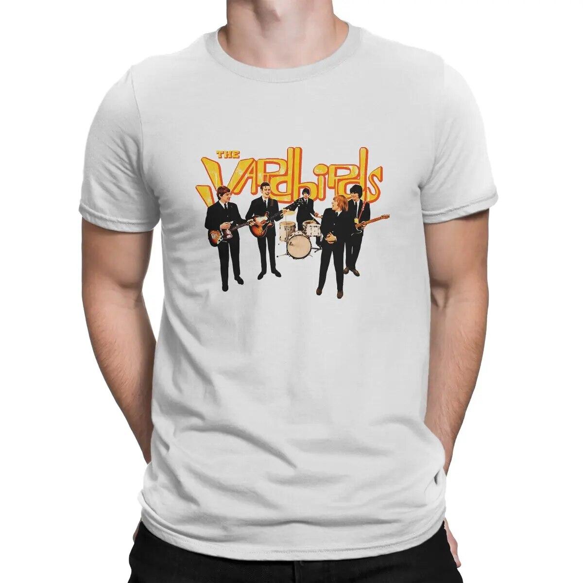 

Футболка в стиле британского блюз-рок-группы 60-х годов для унисекс, креативные футболки из чистого хлопка с вырезом The Yardbirds, футболки с короткими рукавами, летние топы 3XL