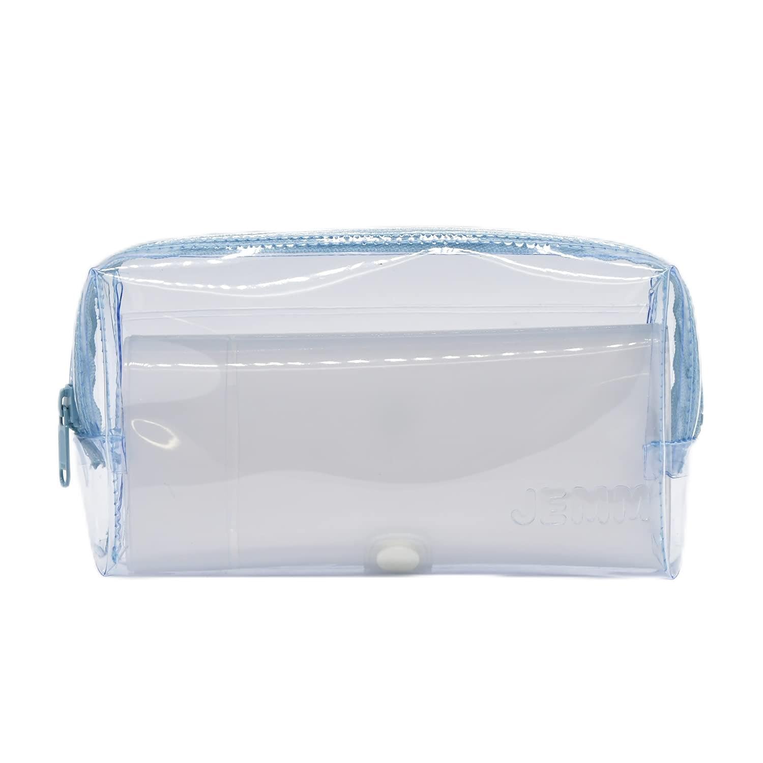 

Concise Pencil Case Clear Pencil Case Gem 522034 Blue Gray [Concise]